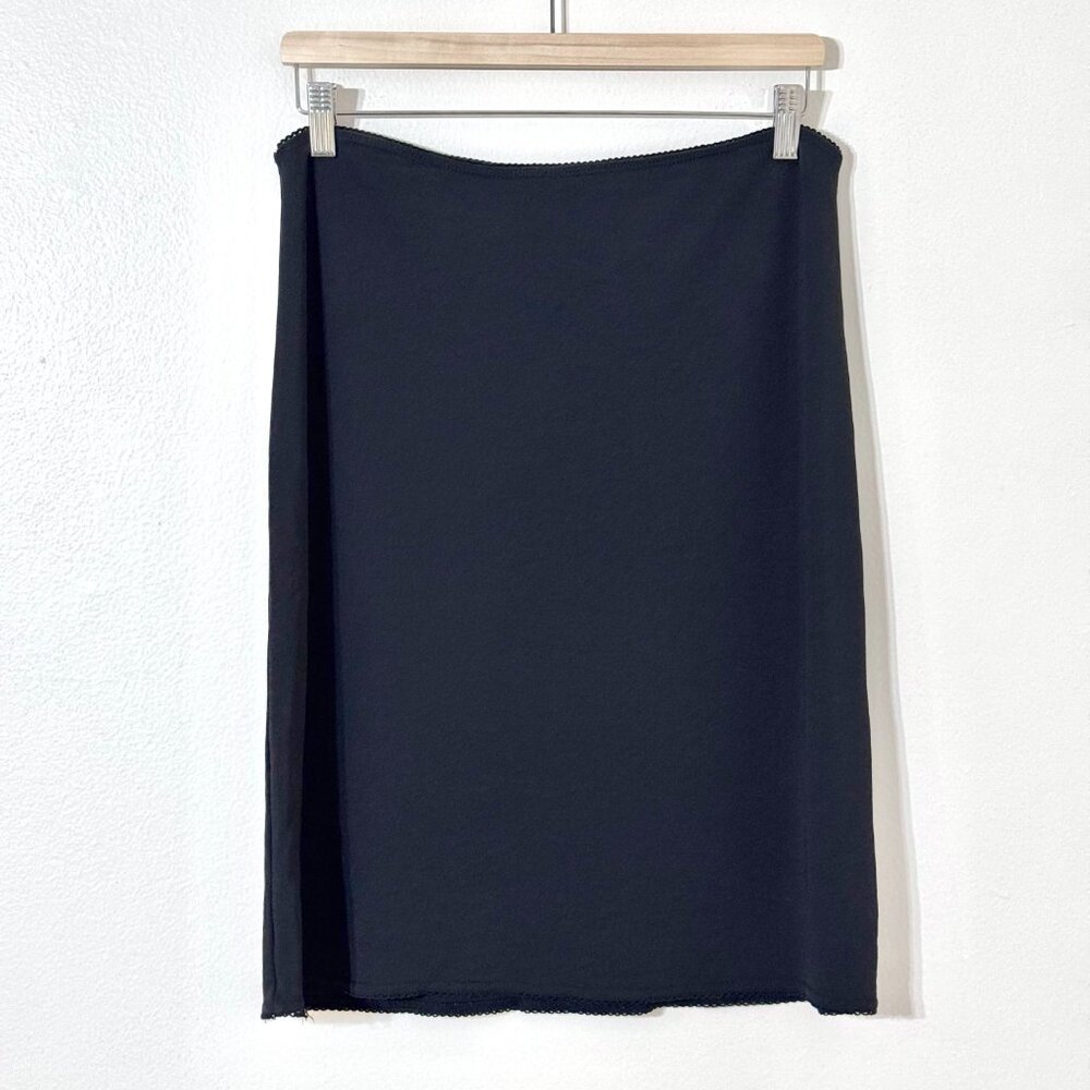 Vtg 90s Y2K Old Navy Stretch Pencil Skirt Witchy Whimsigoth Capsule Grunge Black - Picture 4 of 10